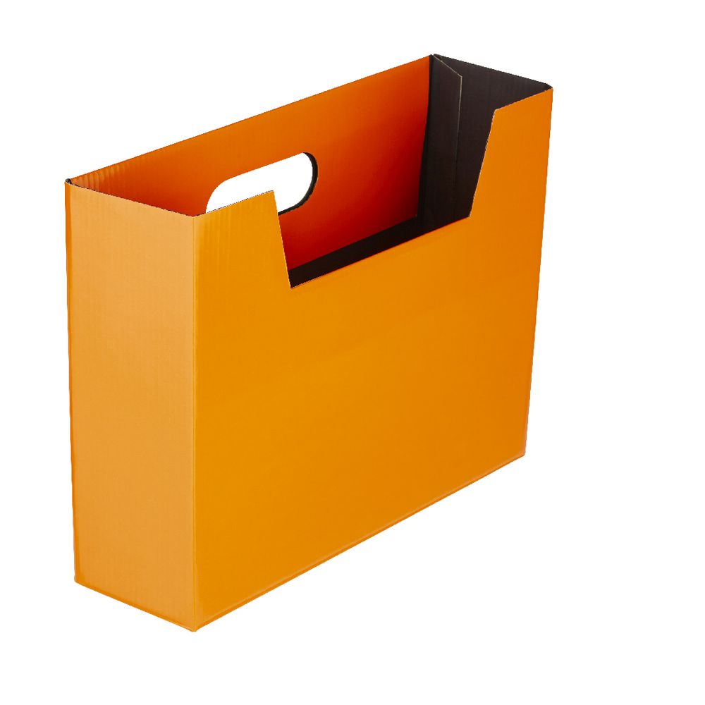 Collapsible Cardboard Document Holder Orange