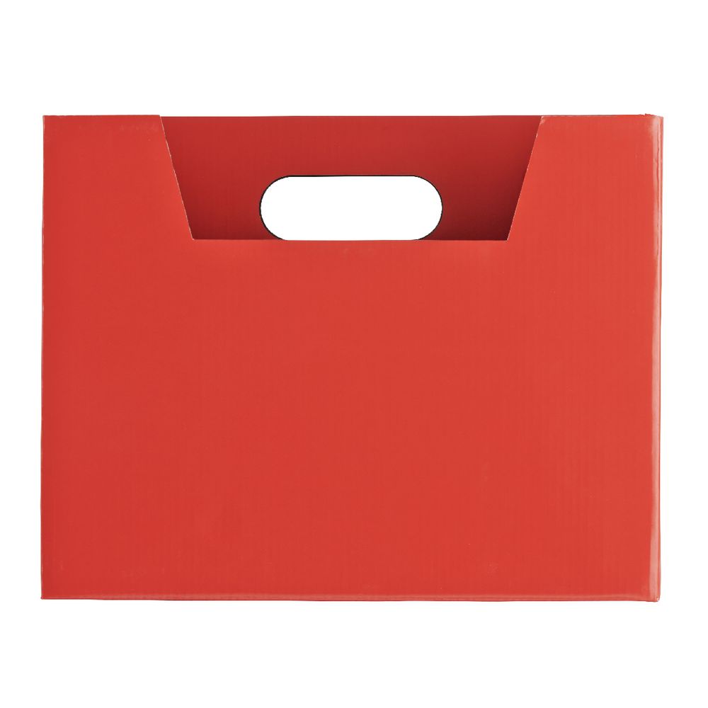 Collapsible Cardboard Document Holder Red Officeworks