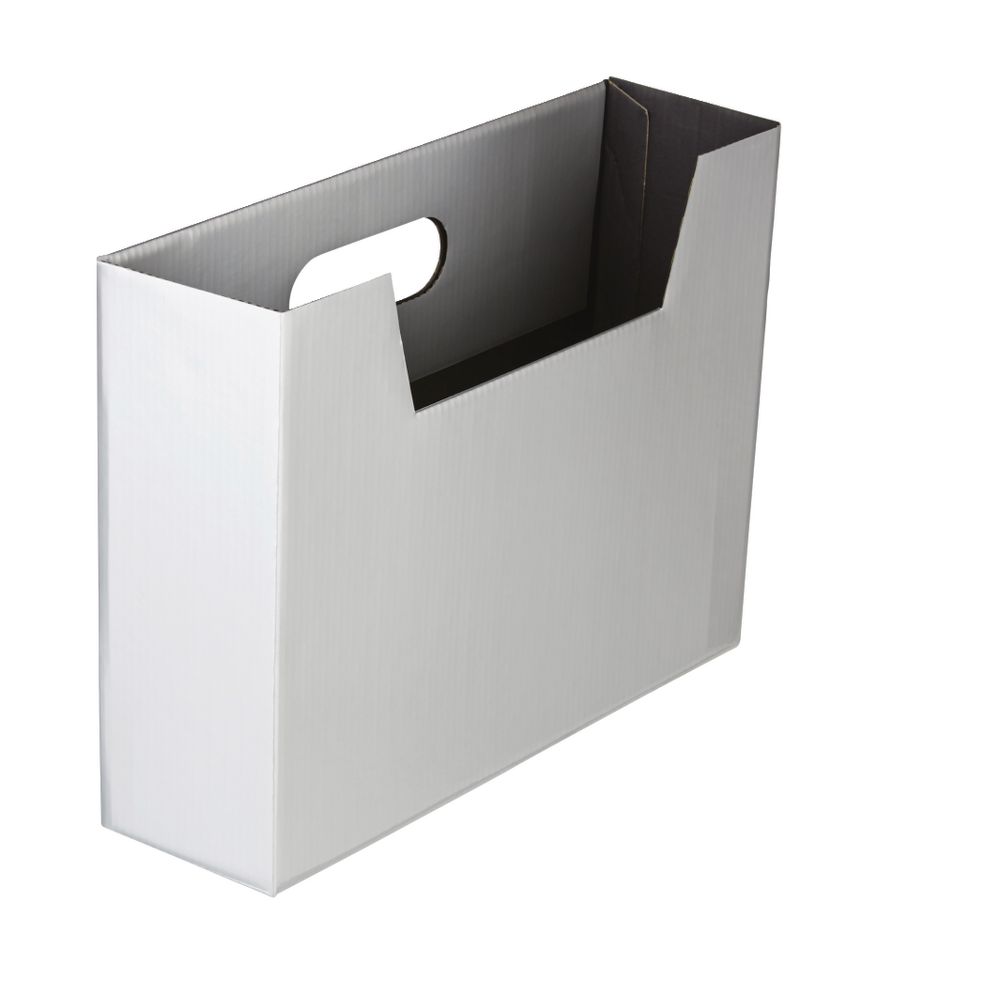 Collapsible Cardboard Document Holder Silver