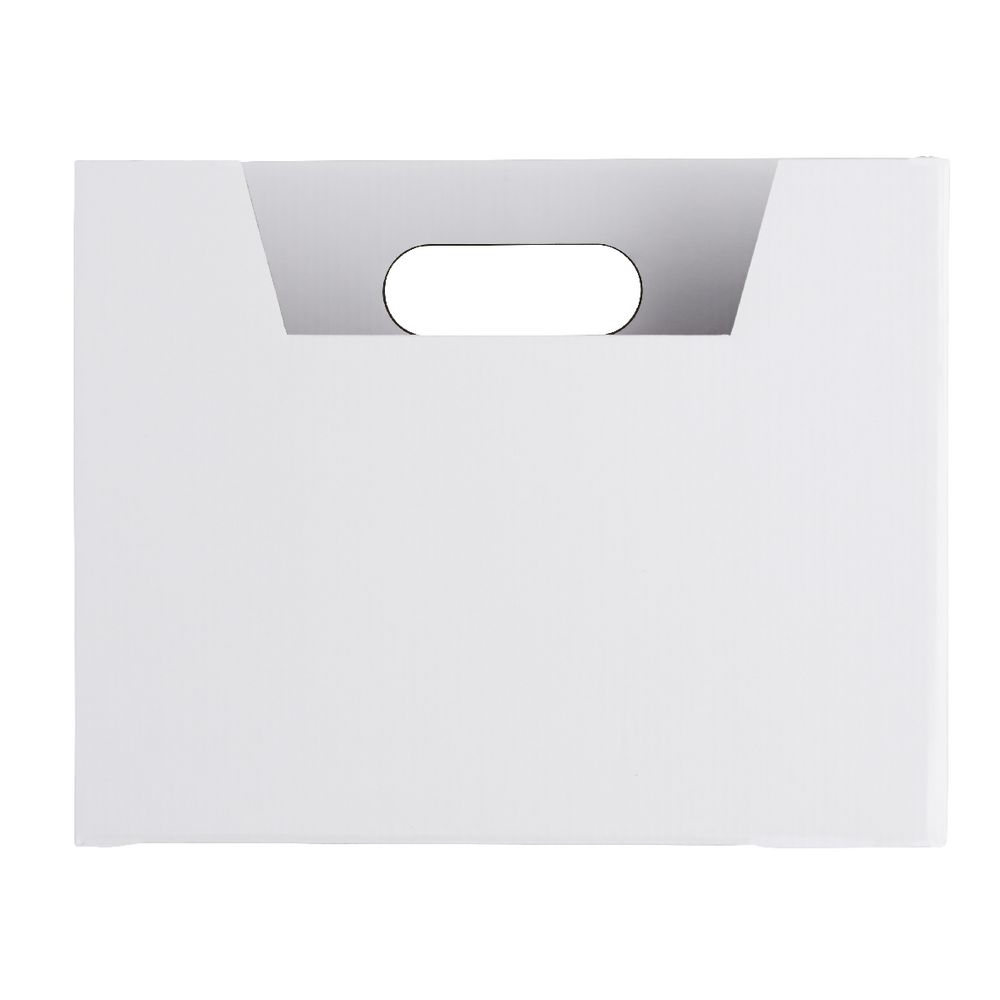 Collapsible Cardboard Document Holder White