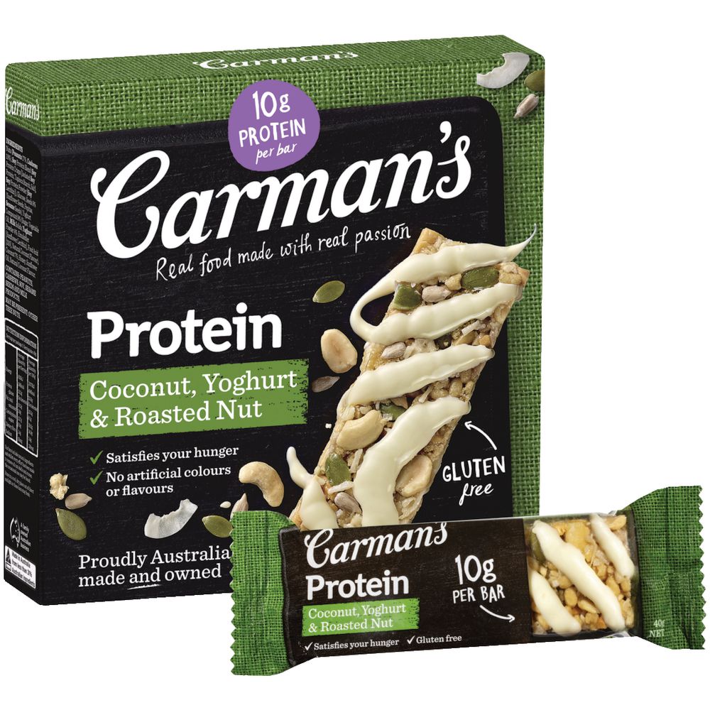 Carman's Coconut Yoghurt Protein Bars 5 Pack