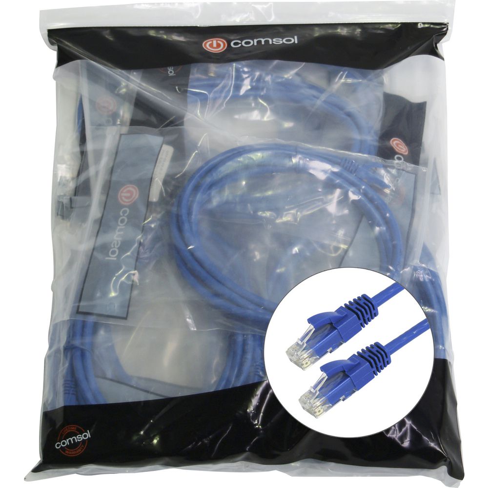Comsol RJ45 Cat 6 Patch Cable 1m Blue 24 Pack