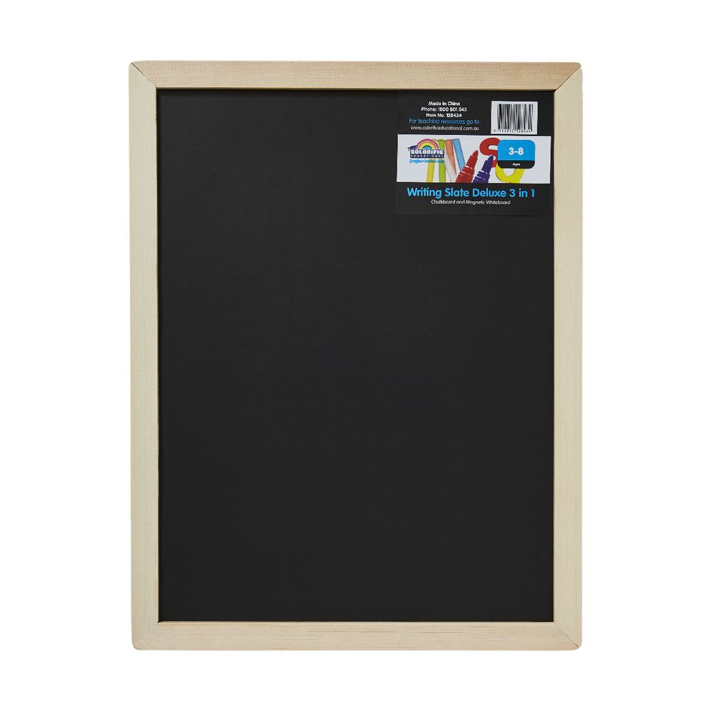 Colorific 3-in-1 Deluxe Writing Slate 400 x 300mm