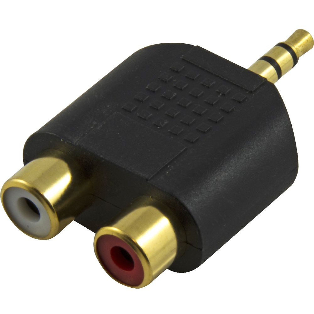 Comsol 3.5mm Stereo Male to 2 x RCA Female Audio Adaptor