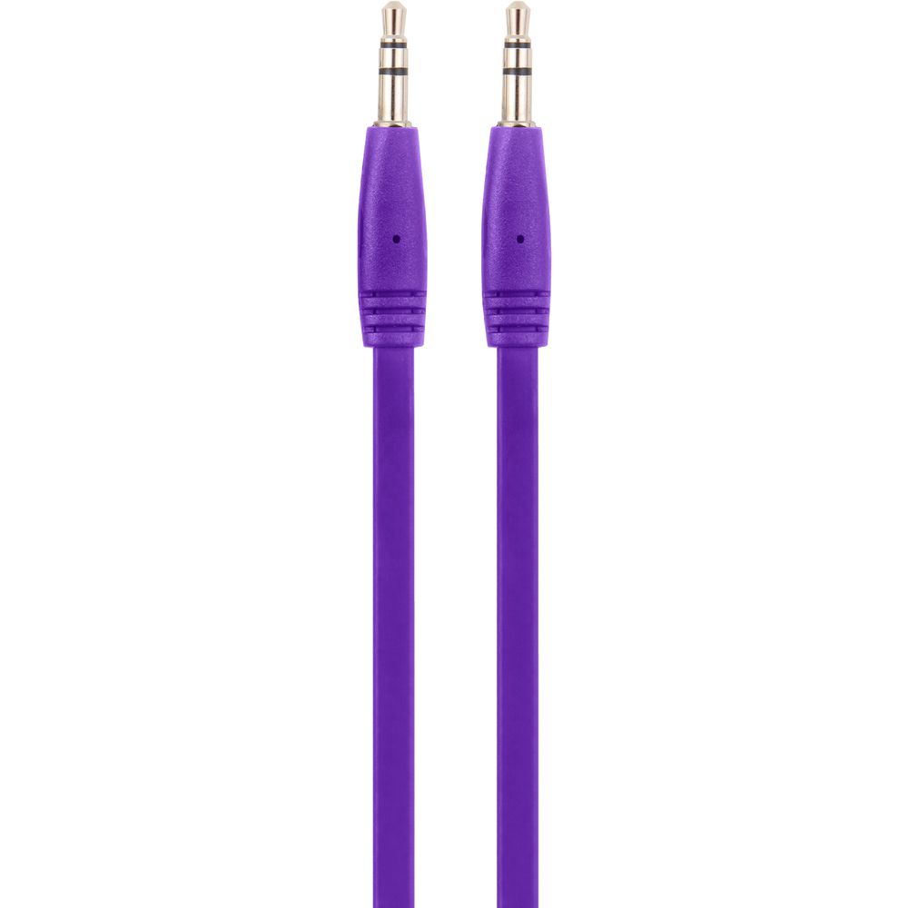 Comsol 3.5mm Flat Audio Cable 1m Purple