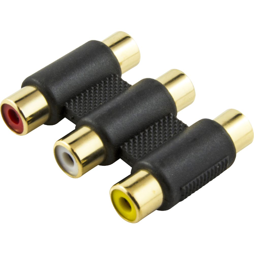 Comsol Female to Female 3 x RCA Adaptor