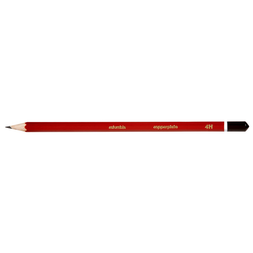 Columbia Copperplate Lead Pencil 4H Hexagonal 2 Pack