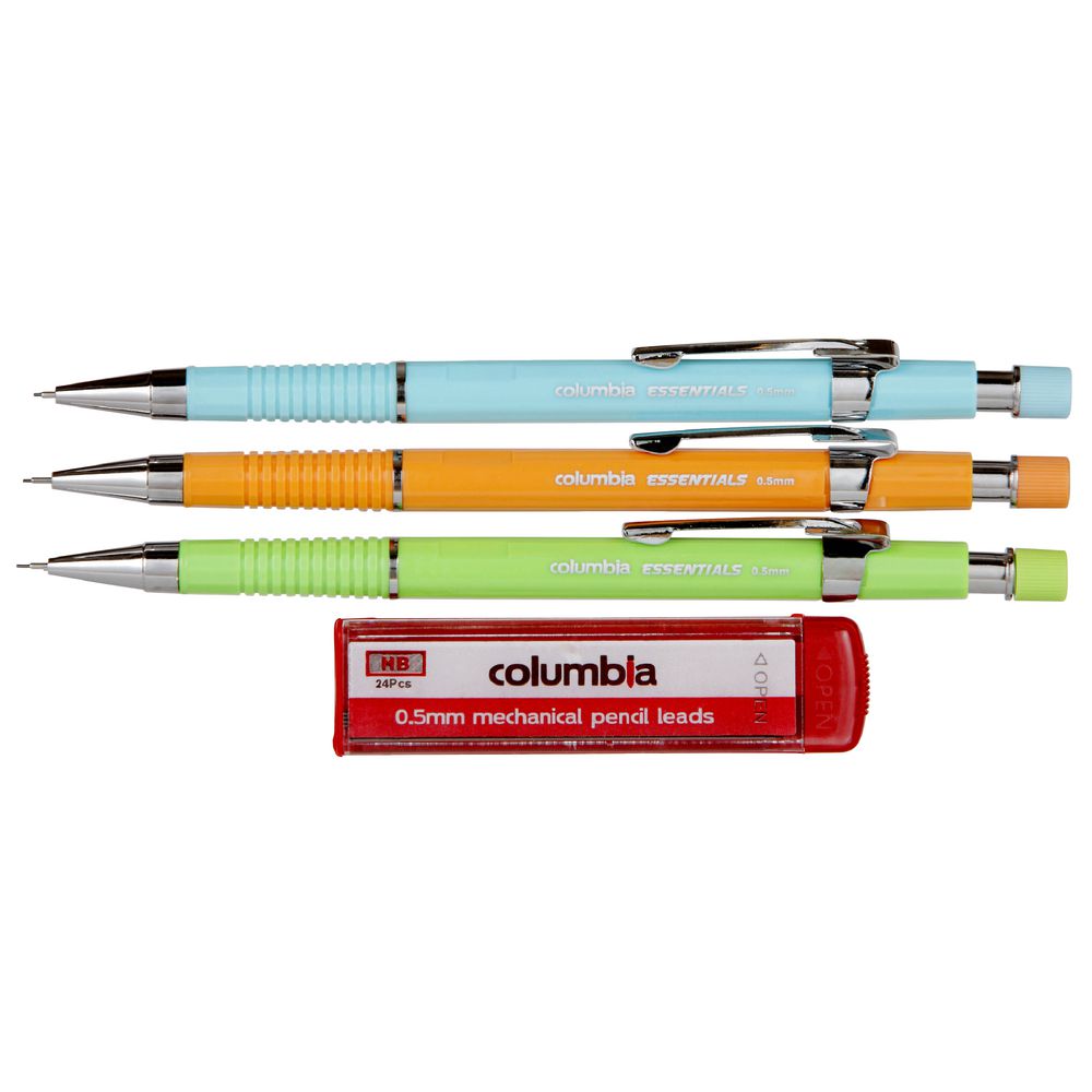 Columbia Everyday Mechanical Pencil with Lead 3 Pack