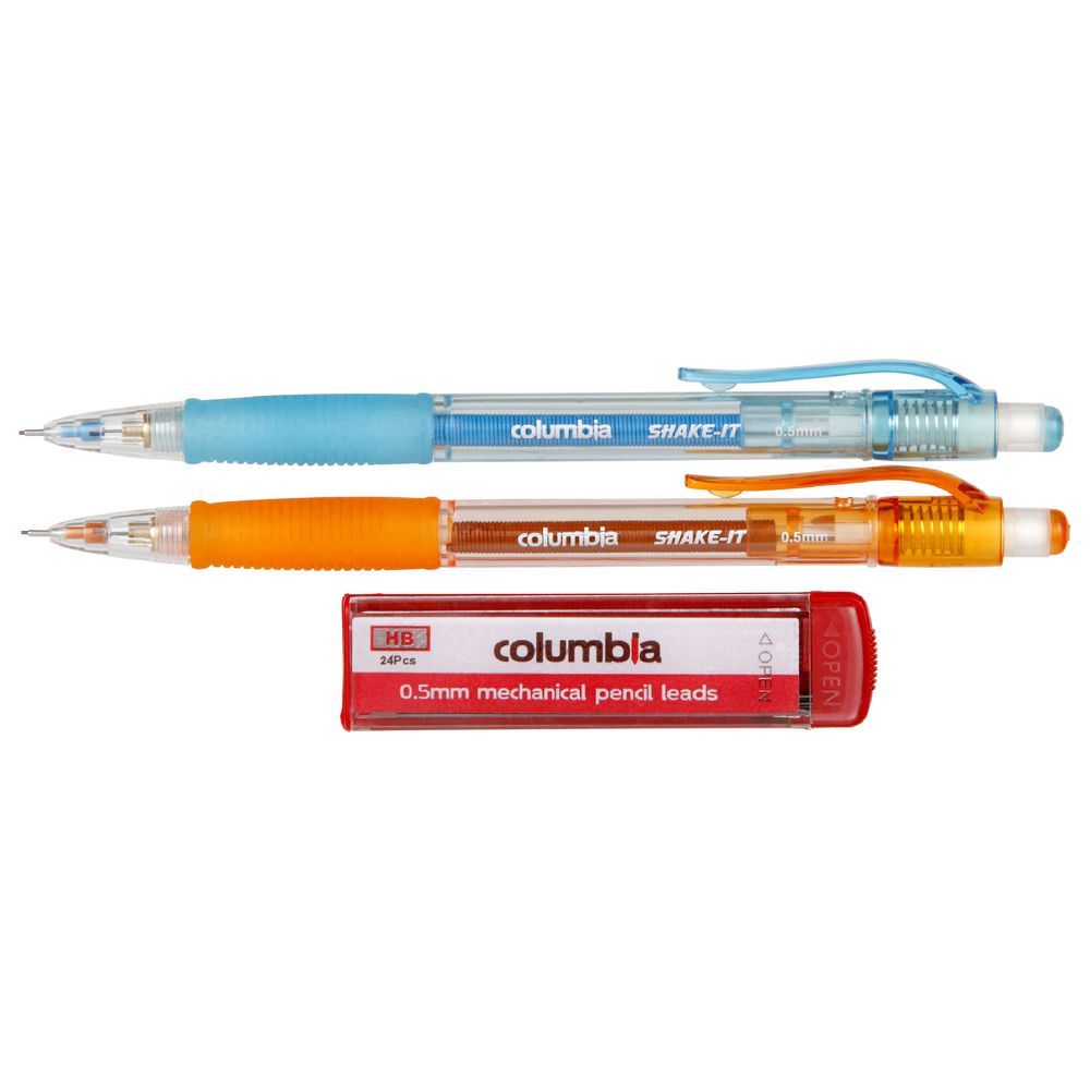 Columbia Shake It Mechanical Pencil With Lead 2 Pack