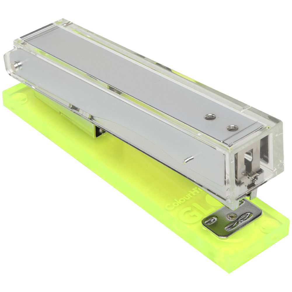 Colourhide Glo My Glowing Acrylic Stapler Yellow