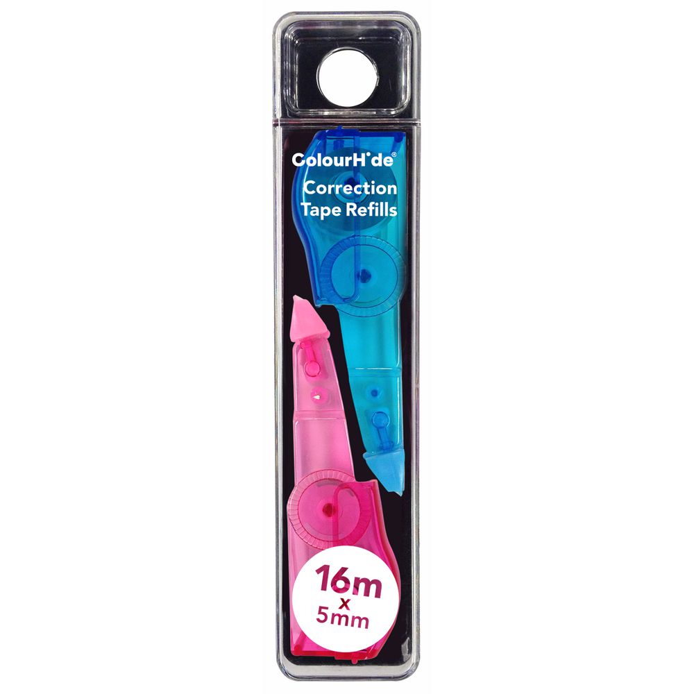 ColourHide Correction Tape Refills 5mm x 8m 2 Pack