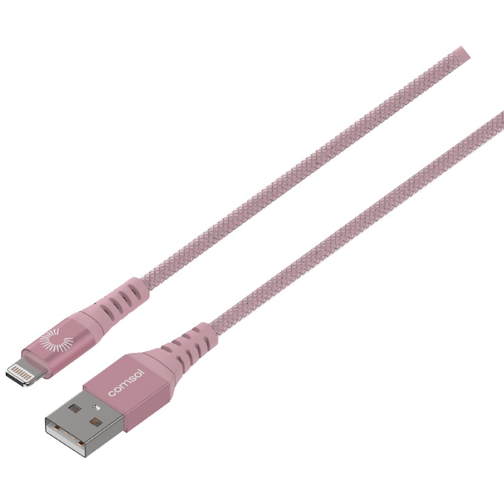 Comsol Premium Lightning to USB Cable 3m Metallic Rose Gold