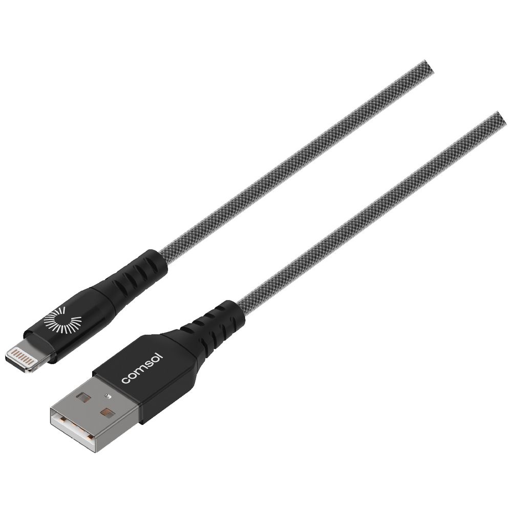 Comsol Premium Lightning to USB Cable 1.2m Metallic Black