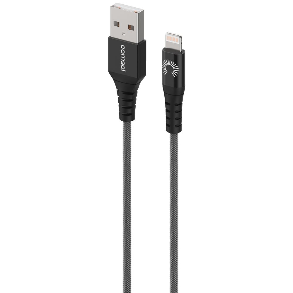Comsol Premium Lightning to USB Cable 1.2m Metallic Black