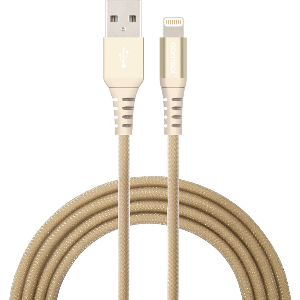 Comsol Premium Lightning to USB Cable 1.2m Metallic Gold