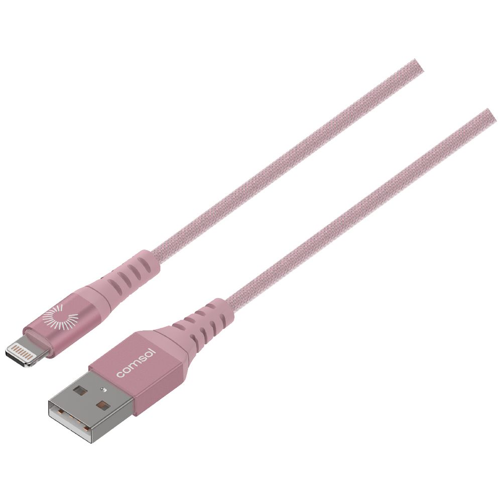 Comsol Premium Lightning to USB Cable 1.2m Metallic Rose Gold