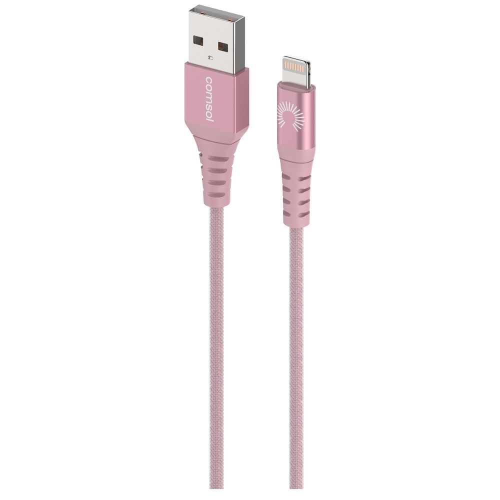 Comsol Premium Lightning to USB Cable 1.2m Metallic Rose Gold