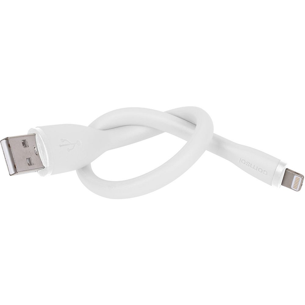 Comsol Lightning to USB Cable Silicone 25cm White