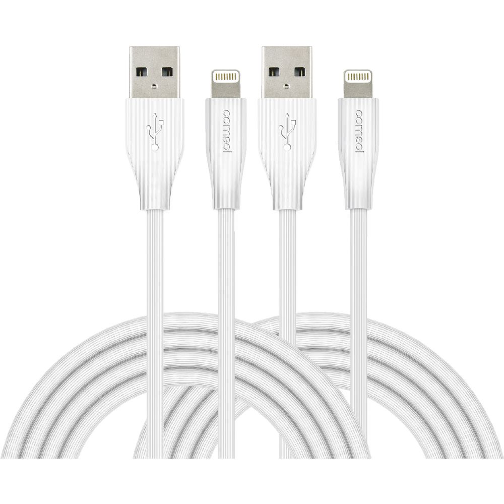 Comsol Lightning to USB Cable White 2 Pack