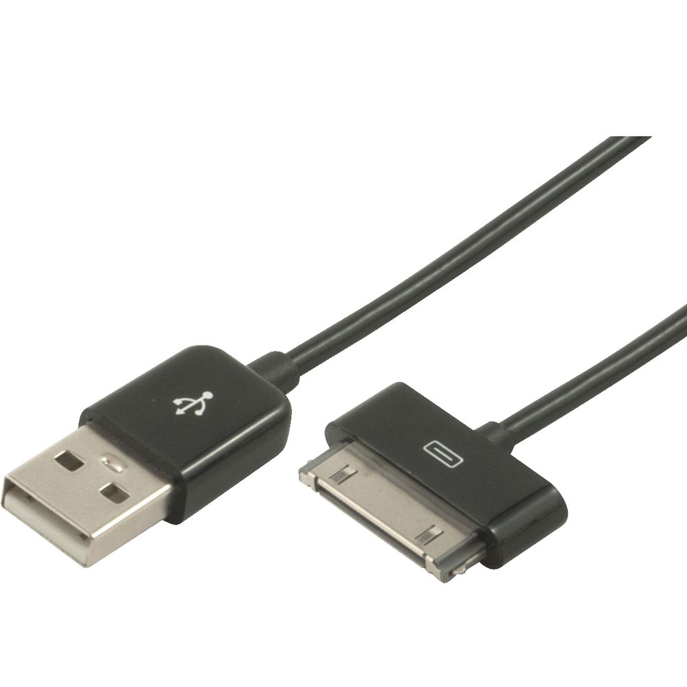 Comsol Apple 30 Pin to USB Cable 1.5m Black