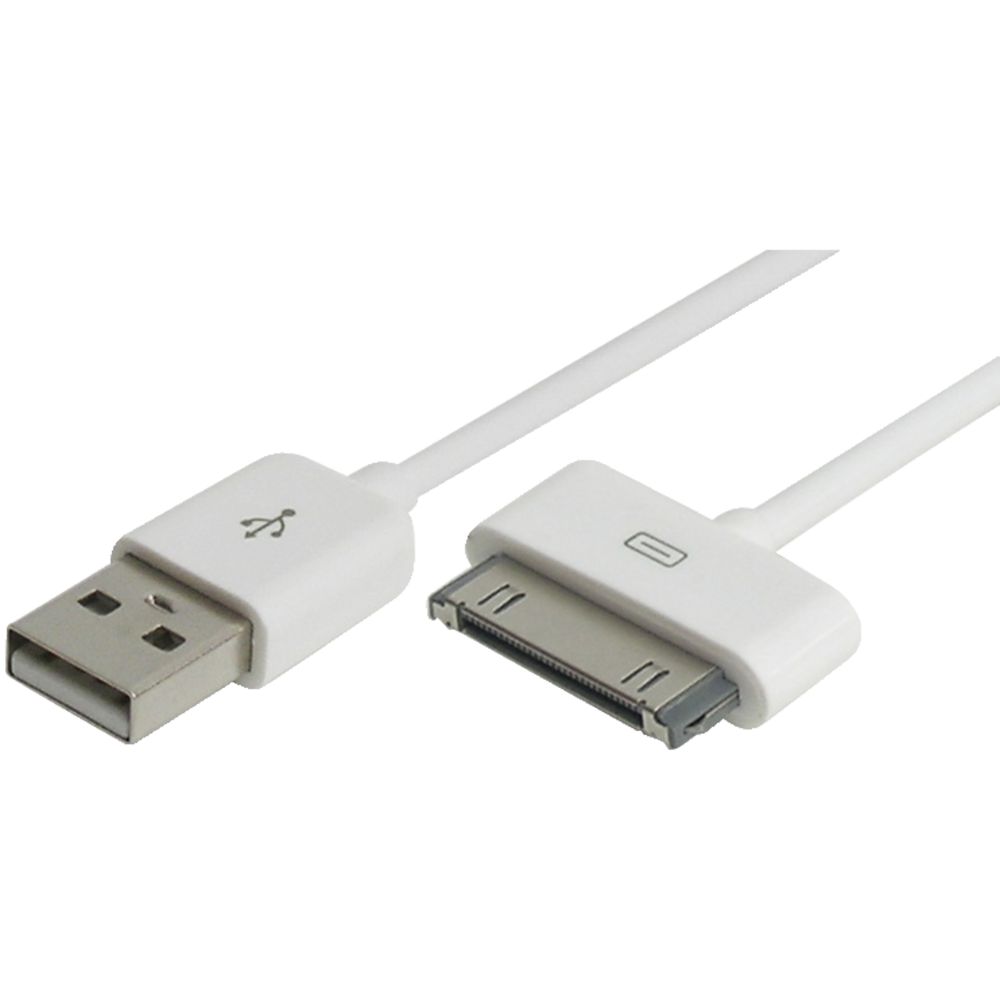 Comsol Apple 30 Pin to USB Cable 1.5m White