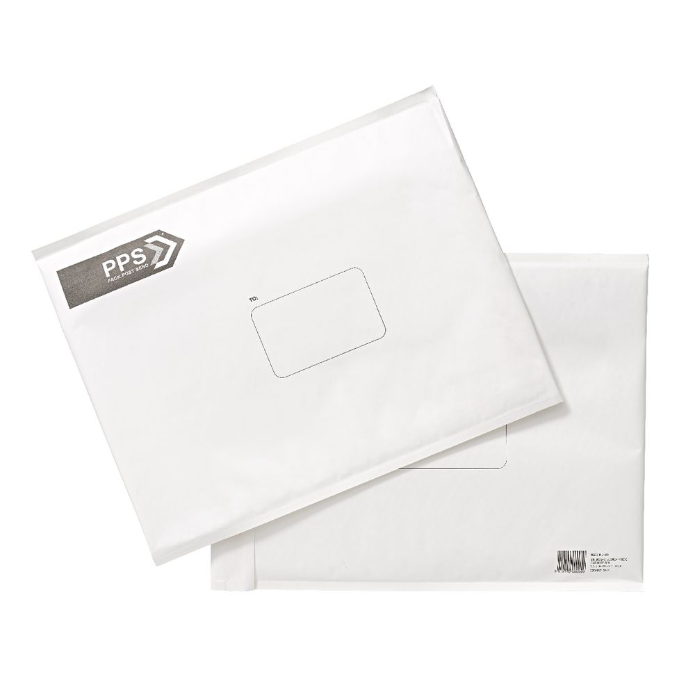 PPS Bubble Lined Size 5 Mailing Bag 265 x 380mm White