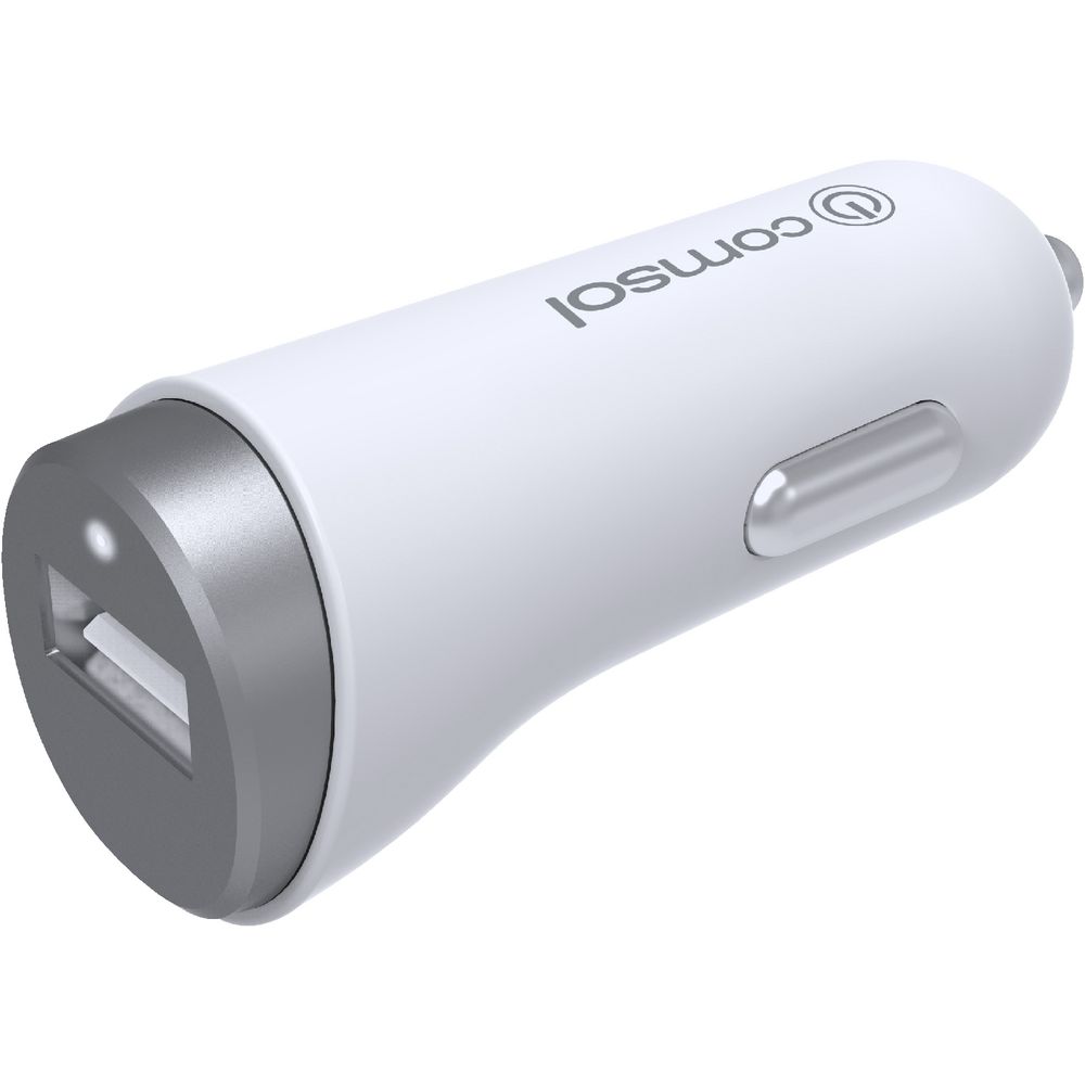 Comsol Single Port Car Charger 2.4A/12W Grey