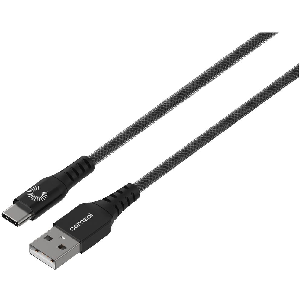 Comsol Premium Male USB Type-A to USB Type-C Cable 3m Black
