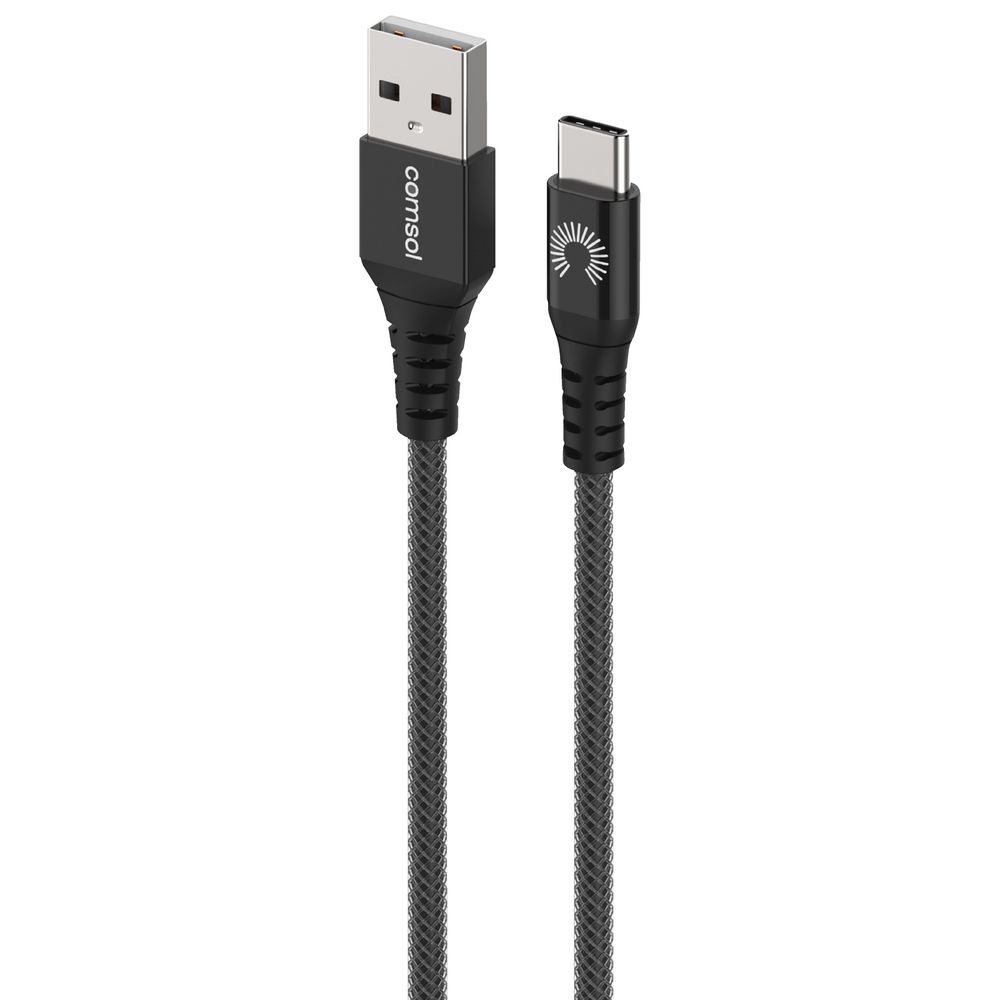 Comsol Premium Male USB Type-A to USB Type-C Cable 3m Black
