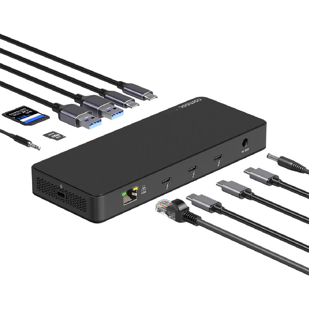 Comsol Thunderbolt 4 Dual Monitor Docking Station