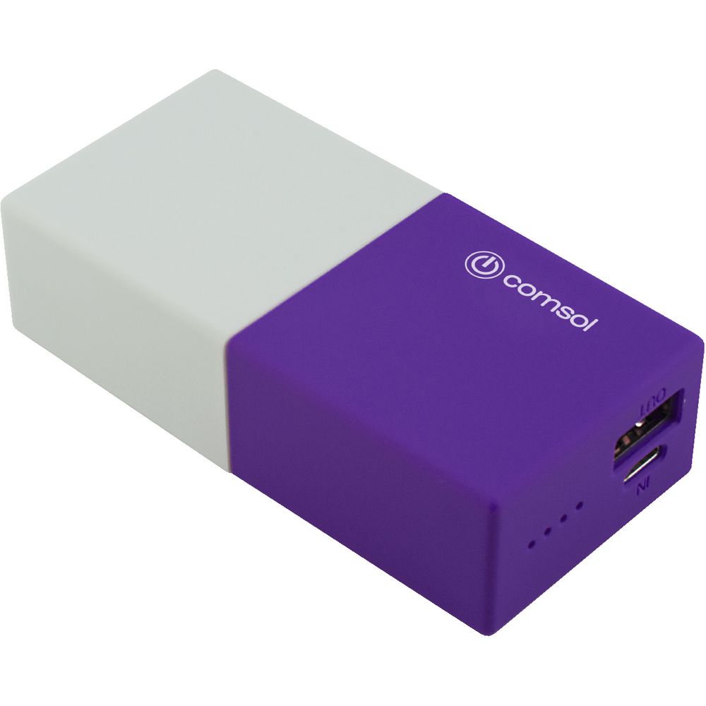 Comsol 4400mAh Powerbank Purple/White