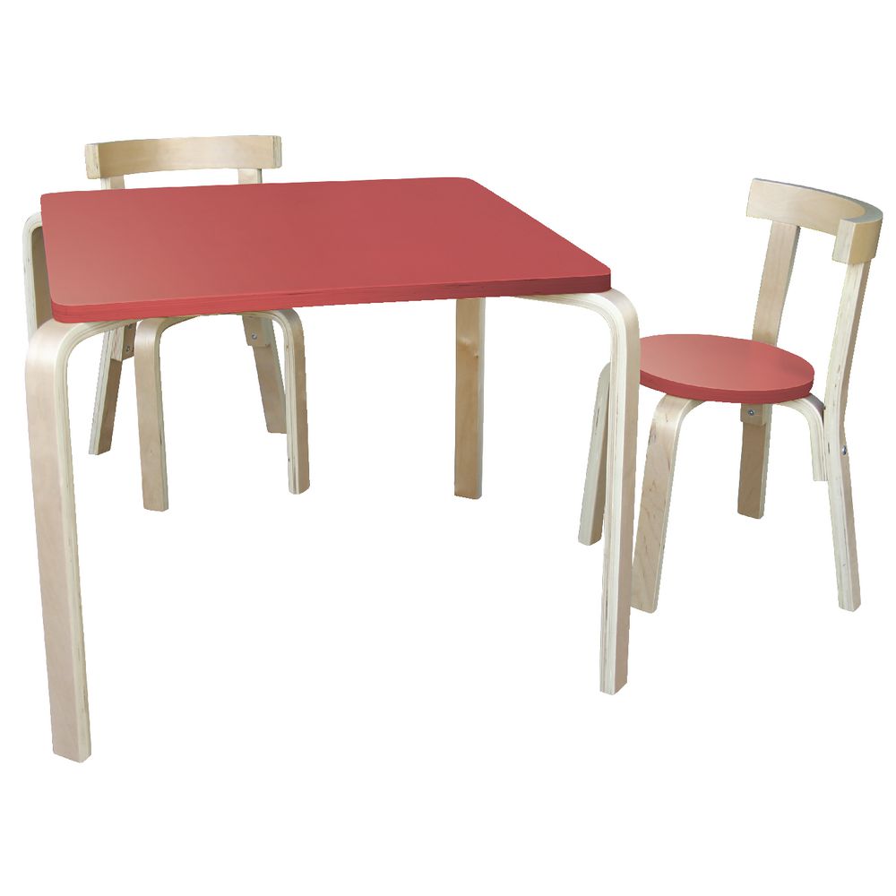 Jolly KidZ Scandi Table and Chairs Coral