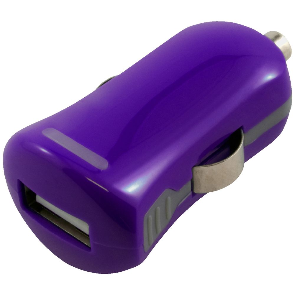 Comsol Single Port USB Car Charger 2.1A/10W Purple