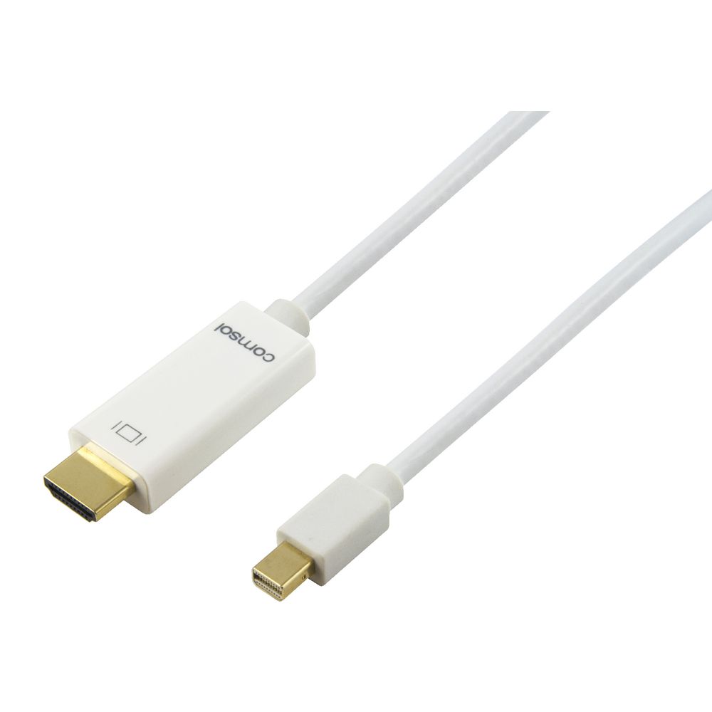 Comsol Male Mini DisplayPort to Male HDMI Cable 2m