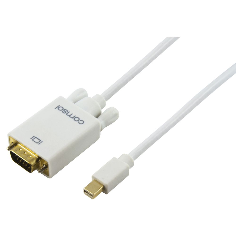 Comsol Male Mini DisplayPort to Male VGA Cable 2m