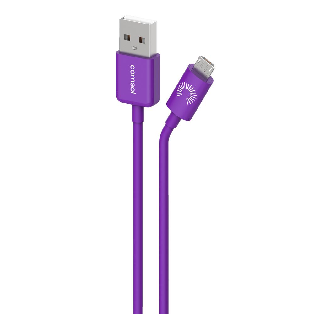 Comsol Micro USB Charge and Sync Cable 1.2m Purple