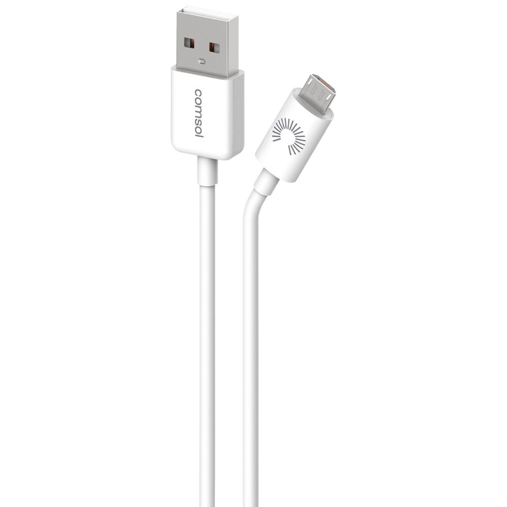 Comsol Micro USB Charge and Sync Cable 1.2m White