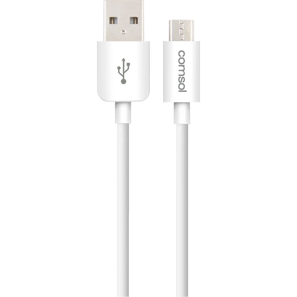 Comsol Micro USB Charge and Sync Cable 2m White