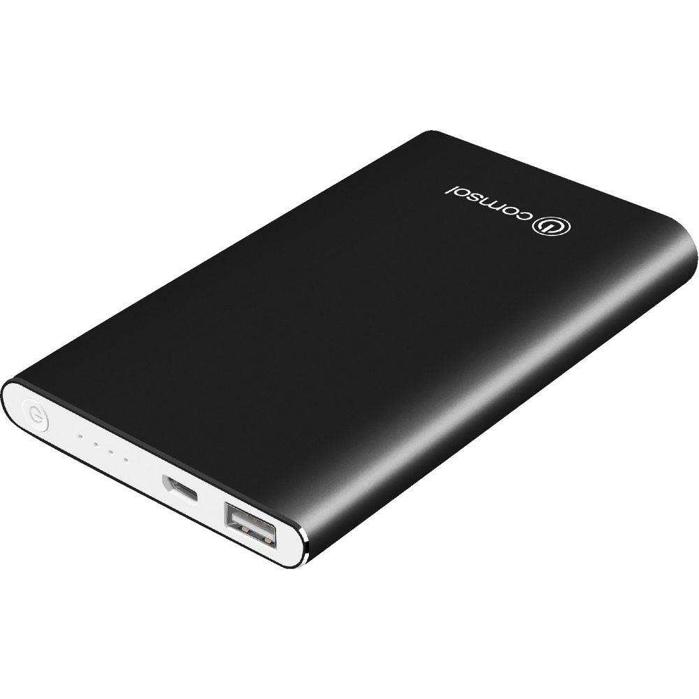 Comsol 4000mAh Aluminium Powerbank Black