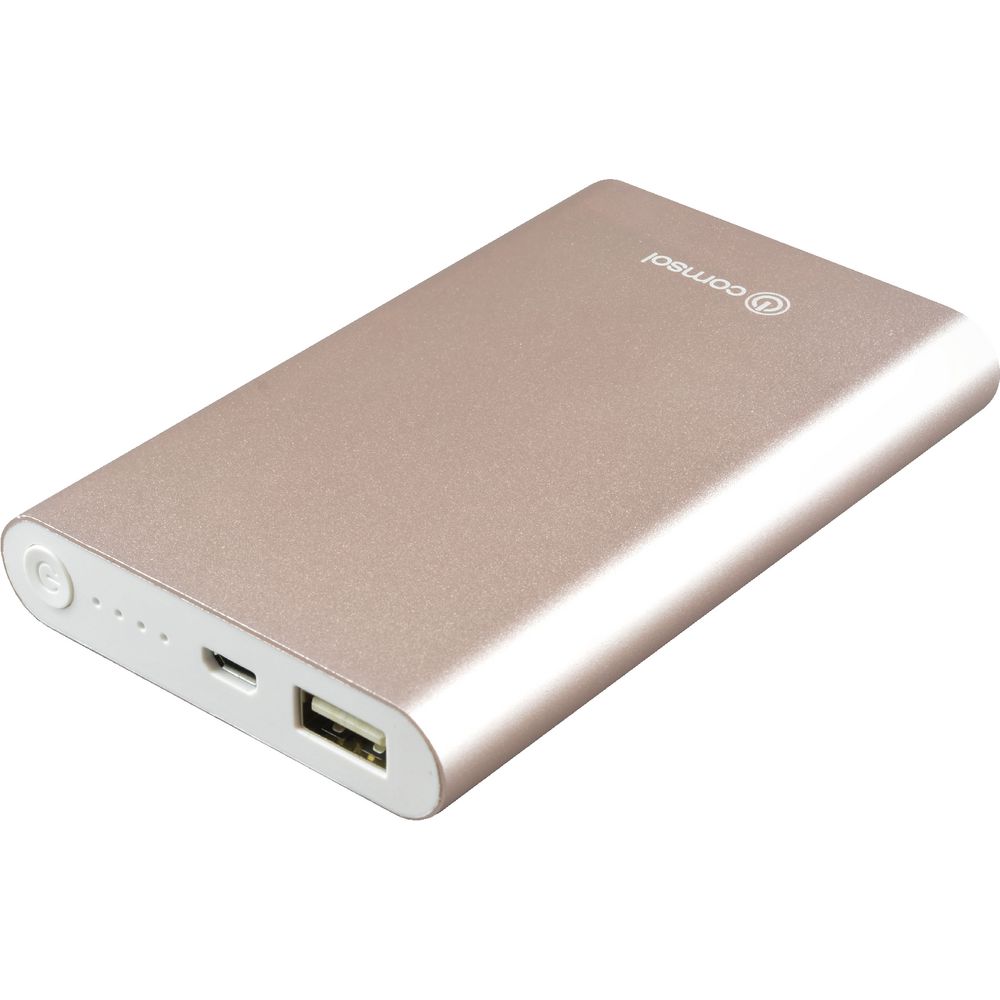 Comsol 8000mAh Powerbank Metallic Rose Gold