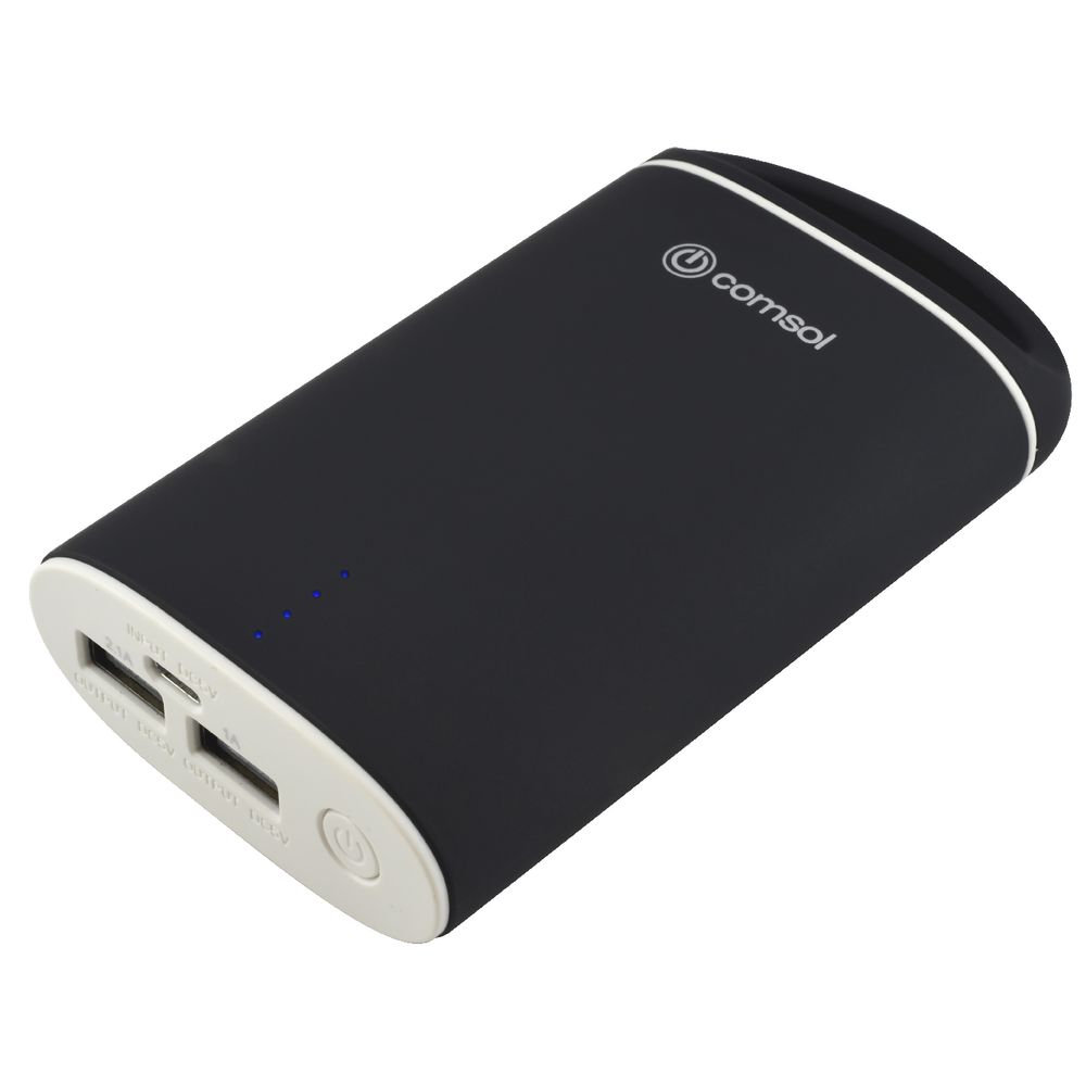 Comsol 6600mAh Dual Port Powerbank Black
