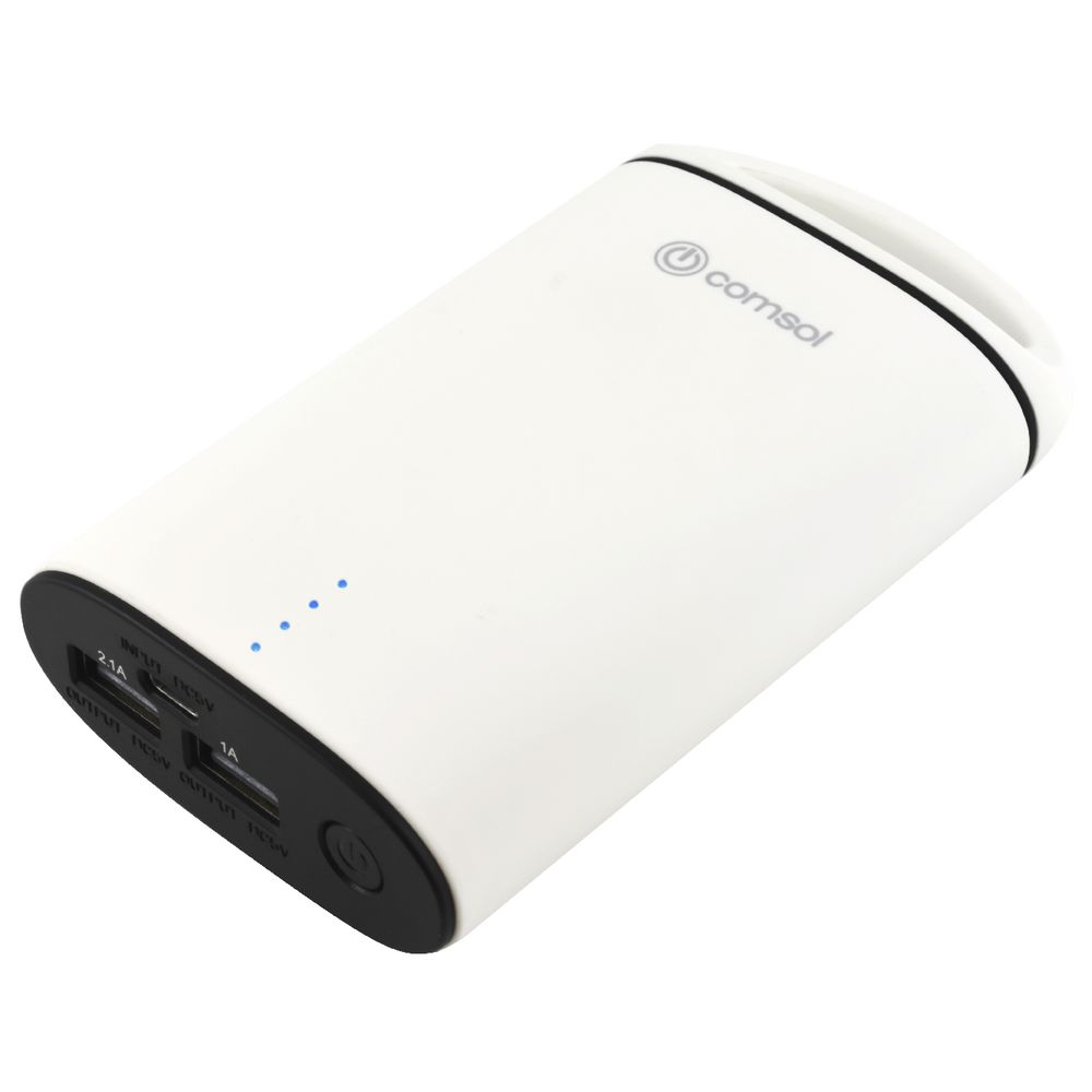 Comsol 6600mAh Dual Port Powerbank White