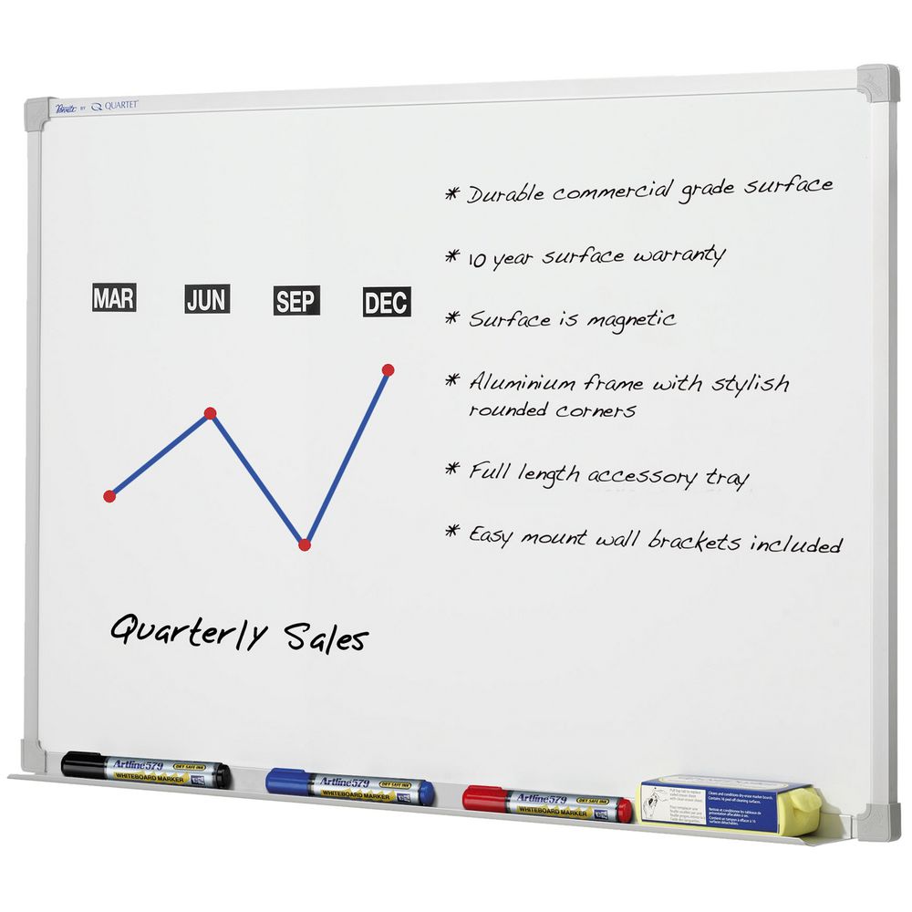 Penrite Premium Magnetic Whiteboard 1800 x 1200mm