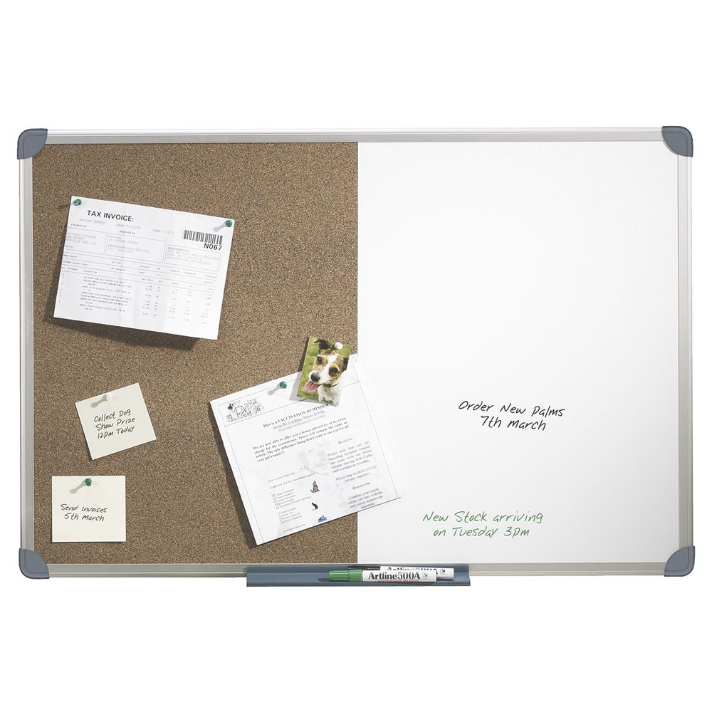Quartet Aluminium Frame Combination Board 900 x 600mm
