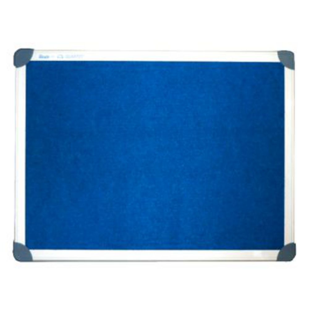 Penrite Aluminium Frame Felt Pinboard 900 x 600mm Blue