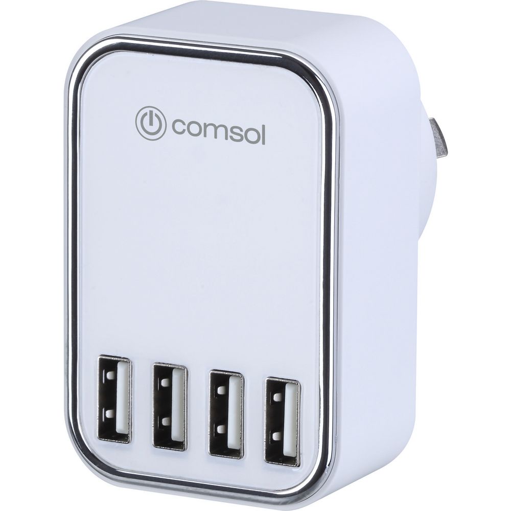 Comsol 4 Port USB Wall Charger 4.5A