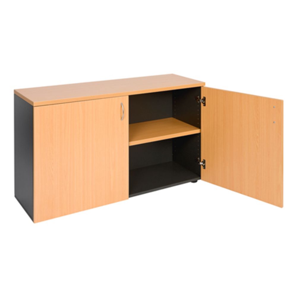 Velocity Buffet 1200mm Golden Beech and Ironstone Grey