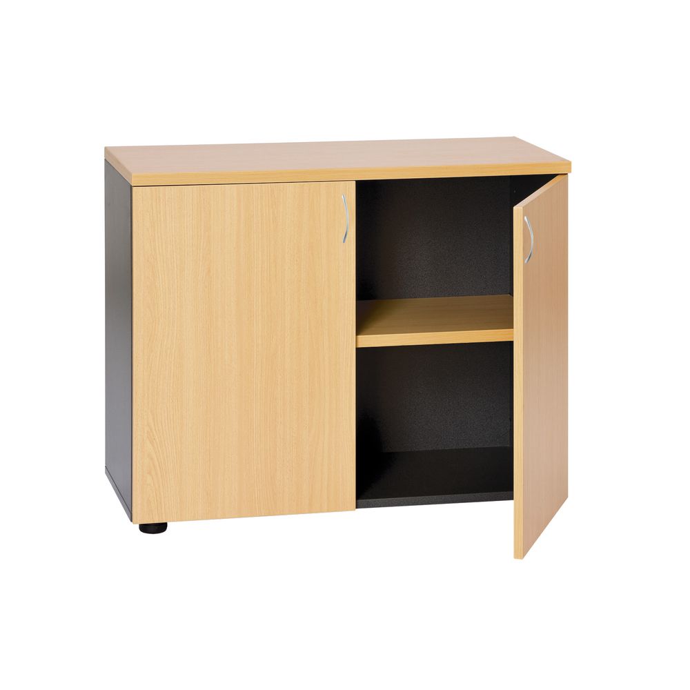 Velocity Buffet 900mm Golden Beech and Ironstone Grey