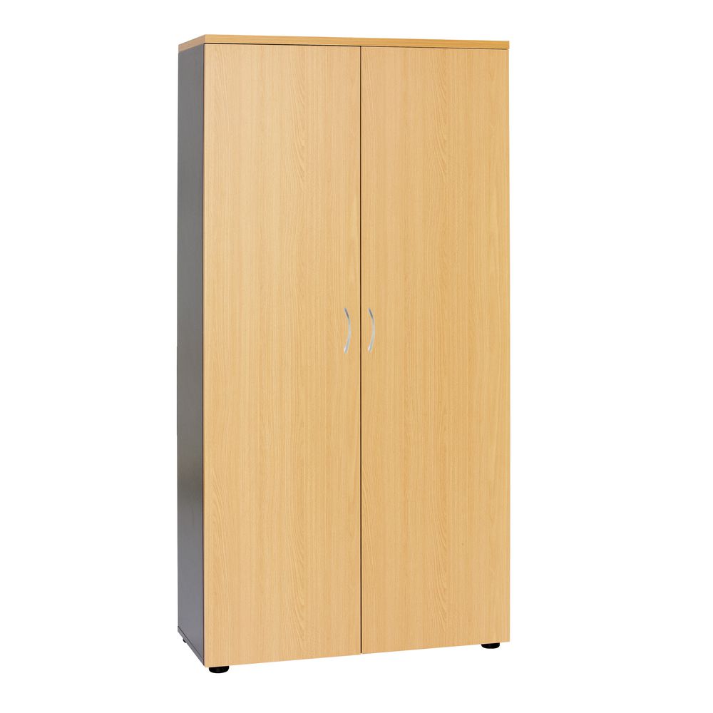 Velocity Cupboard 1800mm Golden Beech and Ironstone Grey
