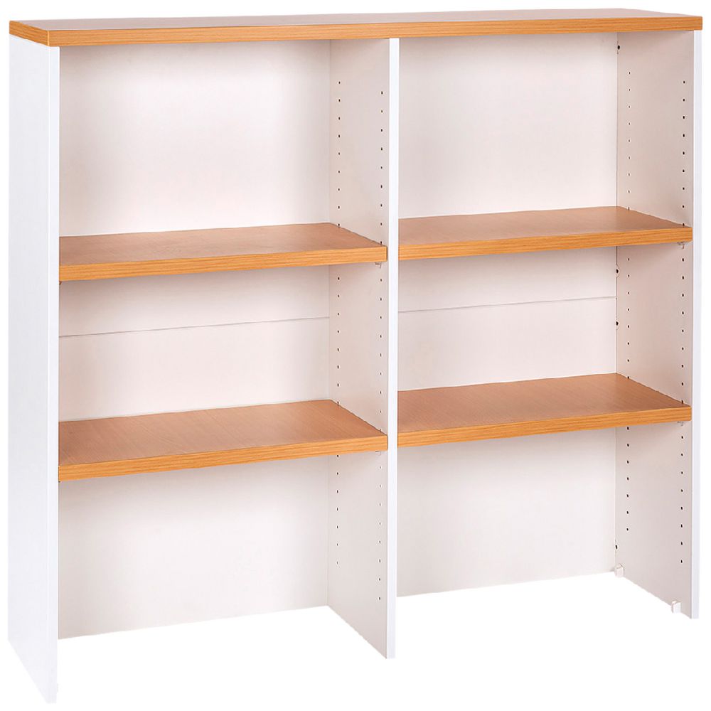 Velocity 1200mm Hutch Golden Beech and White